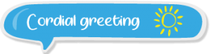 Cordial greeting